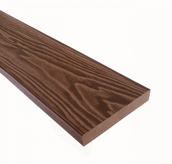 Террасная доска из ДПК Terrapol Смарт 3D Полнотелая без паза Орех Милано купить в Абакане