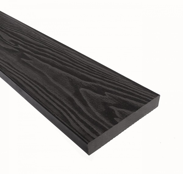 Террасная доска из ДПК Terrapol Смарт 3D Полнотелая без паза Черное дерево купить в Абакане