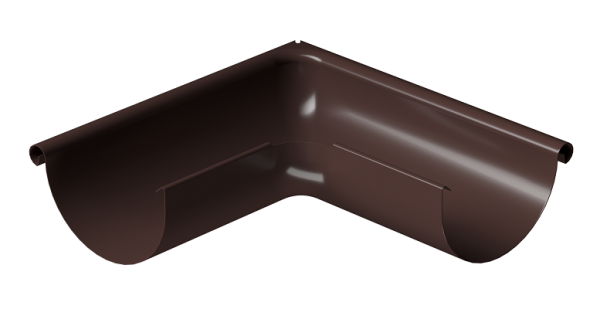 Угол внешний 90° D125 Döcke STAL PREMIUM Шоколад, (RAL 8019) купить в Абакане