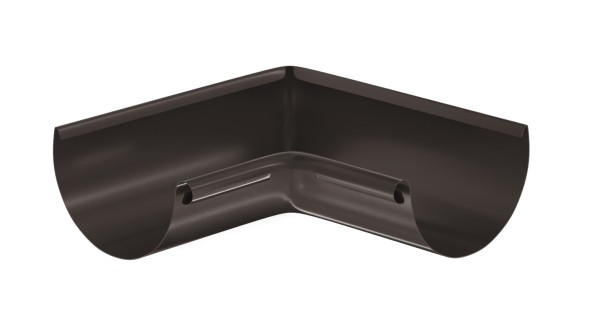 Водосток Aquasistem, система 125x90 - Угол желоба, внутренний 90° RR 32 Тёмно-Коричневый купить в Абакане