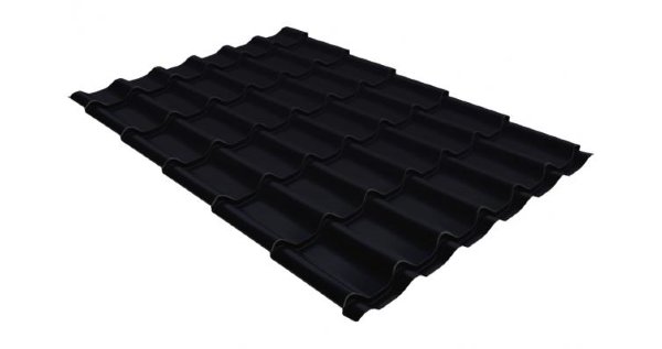 Металлочерепица классик GL 0,5 Velur20 RAL 9005 черный купить в Абакане