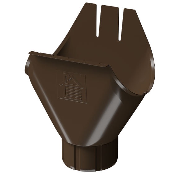 Воронка желоба D125 Döcke STAL PREMIUM Каштан, (RAL 8017) купить в Абакане