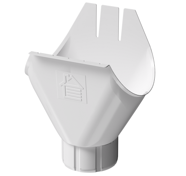 Воронка желоба D125 Döcke STAL PREMIUM Пломбир, (RAL 9010) купить в Абакане