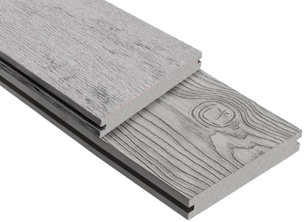 Террасная доска ДПК Outdoor 3D полнотелая STORM/OCEAN GREY серая микс купить в Абакане