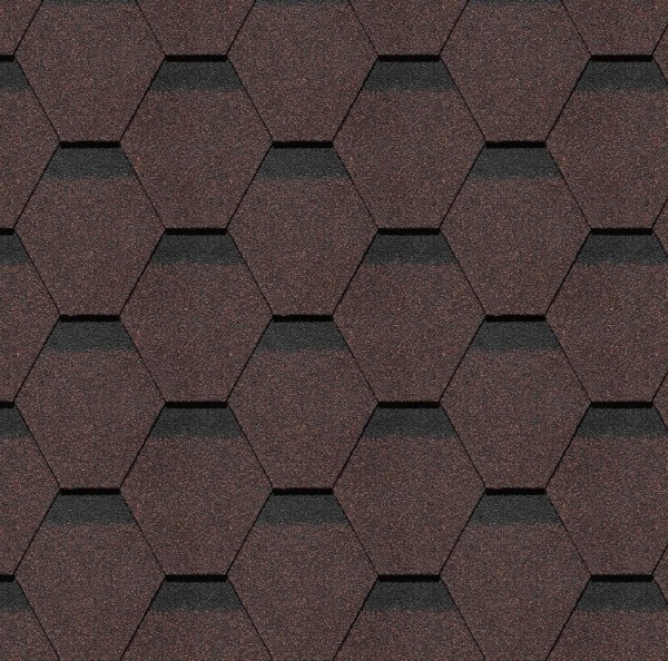 Гибкая черепица Docke, коллекция Шеффилд – Корица купить в Абакане