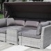 Диван-Трансформер AFINA плетеный из иск. ротанга AFM-320G Grey купить в Абакане