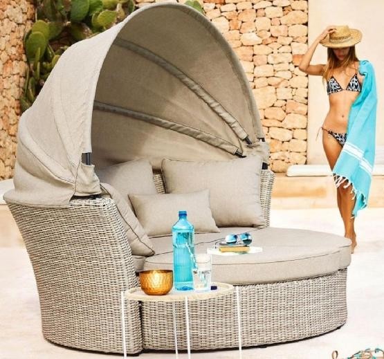 Диван-Трансформер AFINA плетеный из иск. ротанга AFM-325 Beige купить в Абакане