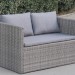 Диван-Трансформер AFINA плетеный из иск. ротанга S330G-W78 Grey купить в Абакане