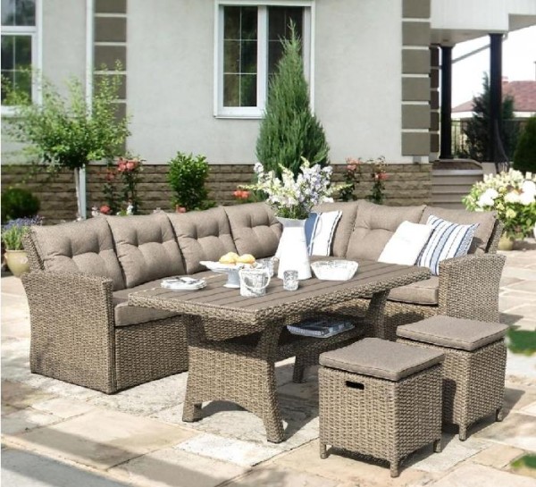Комплект мебели AFINA плетеной из иск. ротанга AFM-307B Beige купить в Абакане