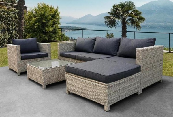Комплект мебели AFINA плетеной из иск. ротанга YR821G Grey/Grey купить в Абакане