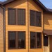 Фиброцементный сайдинг Latonit Красное дерево (RAL 8001/8008) купить в Абакане