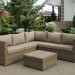 Комплект мебели AFINA плетеной из иск. ротанга YR825B Beige купить в Абакане