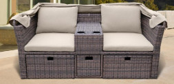 Комплект мебели AFINA плетеной из иск. ротанга AFM-330B Brown