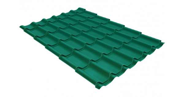 Металлочерепица классик 0,5 Satin RAL 5021 купить в Абакане