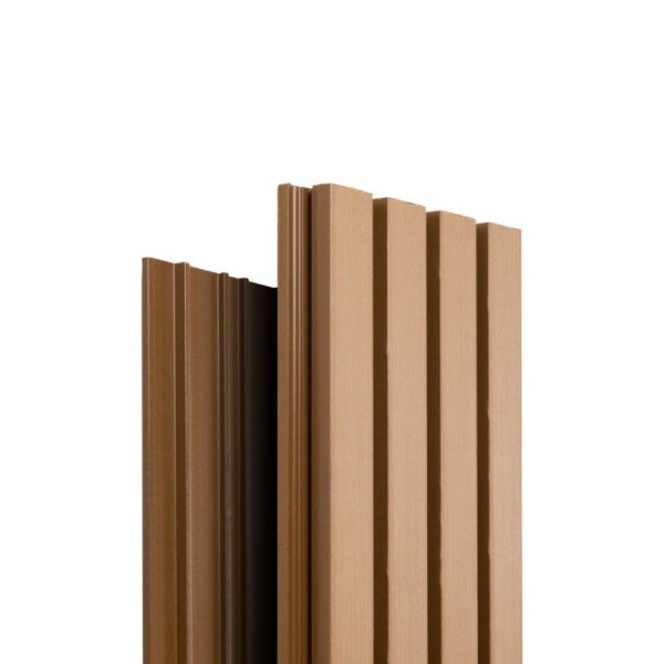 Фасадная доска Ecodecking Техно реечная 200х26х3000 Бронза купить в Абакане