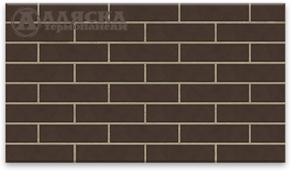 Фасадная Термопанели Аляска Amsterdam brown купить в Абакане
