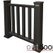 Ограждение из ДПК Outdoor Классик 3D STORM чёрный купить в Абакане