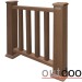 Ограждение из ДПК Outdoor Классик 3D STORM коричневый микс купить в Абакане