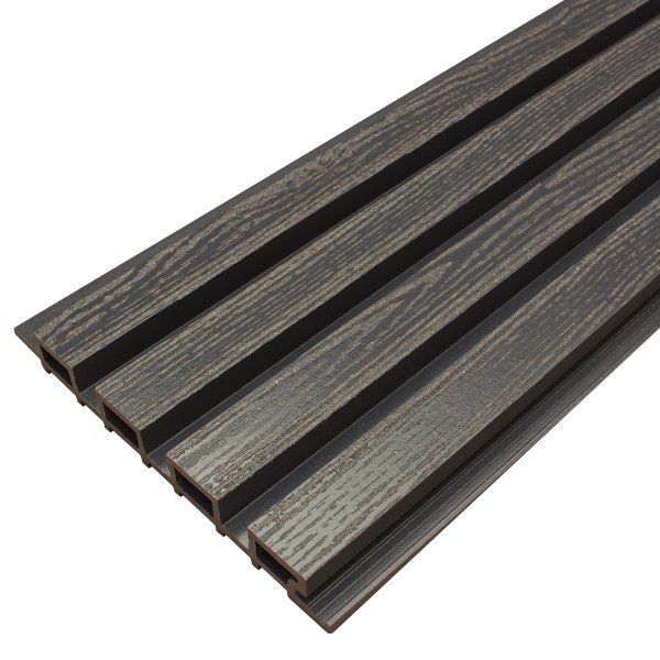 Фасадная доска из ДПК Faynag Wood Рейка Мокрый Асфальт купить в Абакане