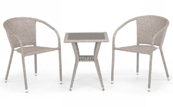 Комплект плетеной мебели AFINA из иск. ротанга T25C/Y137C-W85 Latte 2Pcs купить в Абакане