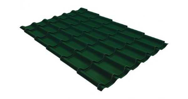 Металлочерепица классик 0,5 Satin RAL 6005 зеленый мох купить в Абакане