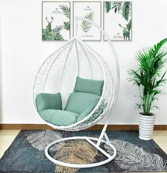Кресло Подвесное из искусственного ротанга AFM-168A-XL White/Green купить в Абакане