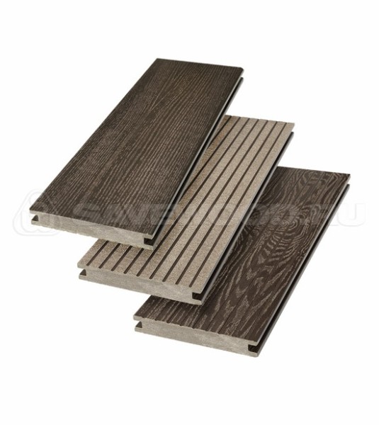 Террасная доска SW Fraxinus (R) полнотелая «SaveWood» Темно-коричневый купить в Абакане