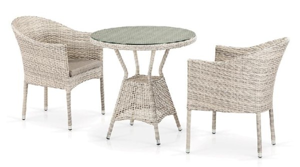 Комплект плетеной мебели AFINA из иск. ротанга T705ANT/Y350-W85 Latte 2Pcs купить в Абакане