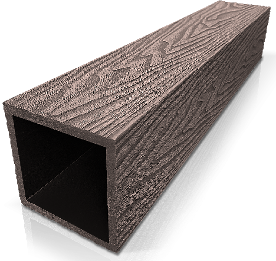 Столб ДПК 3D GardenParkett фактура дерева Венге купить в Абакане
