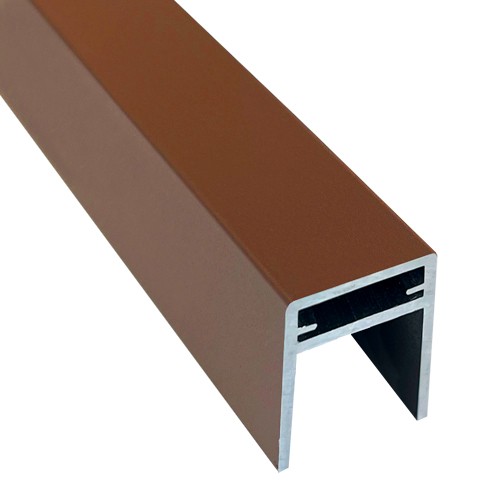П-профиль Алюминиевый EasyDecking 35x25 Коричневый купить в Абакане