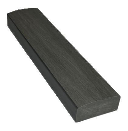 Лавочный брус Ecodecking Некст полнотелый брашированный 70х35 графит купить в Абакане