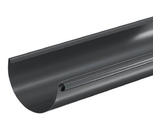 Водосток Aquasistem, система 150/100 - Водосточный желоб 3.00м RAL 7024 Тёмно-серый купить в Абакане