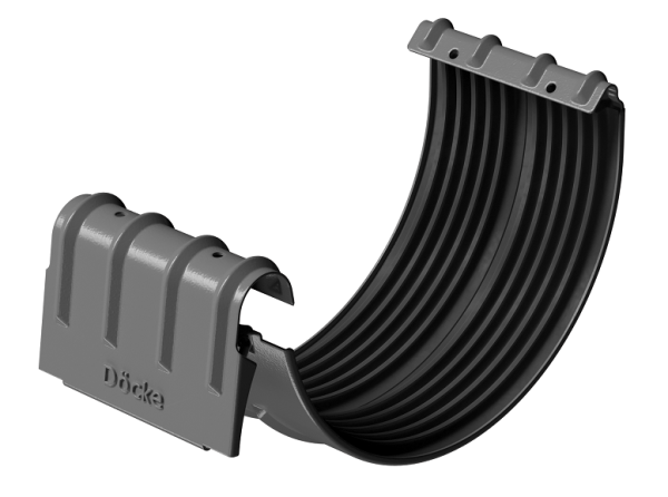 Соединитель желобов D125 Döcke STAL PREMIUM Графит, (RAL 7024) купить в Абакане