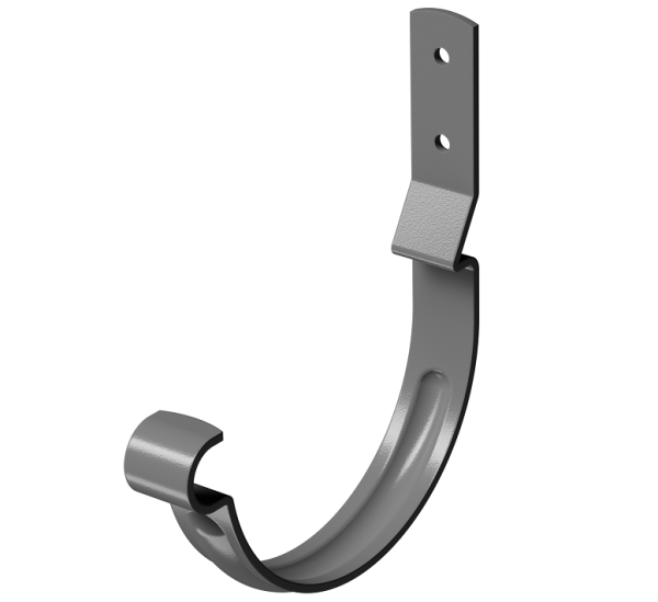 Карнизный крюк короткий (гнутый) D125 Döcke STAL PREMIUM Графит, (RAL 7024) купить в Абакане