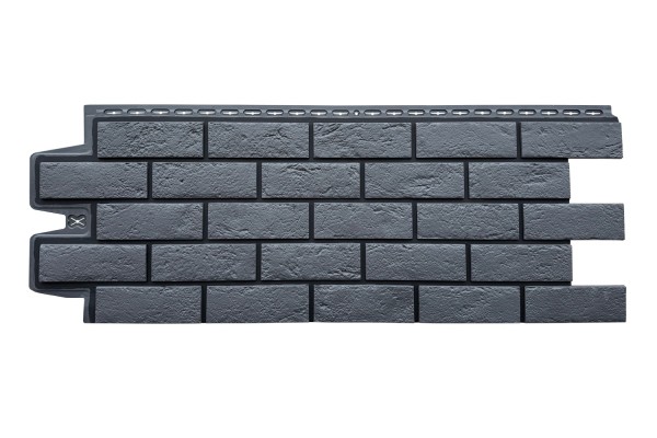 ФП Grand Line состаренный кирпич премиум Графит (шов RAL 9005) купить в Абакане